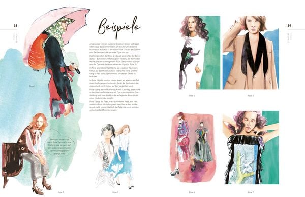 Produktbild: Watercolor Fashion Illustration. Schritt f&uuml;r Schritt zur perfekten Modeillustrationen mit Wasserfarben.