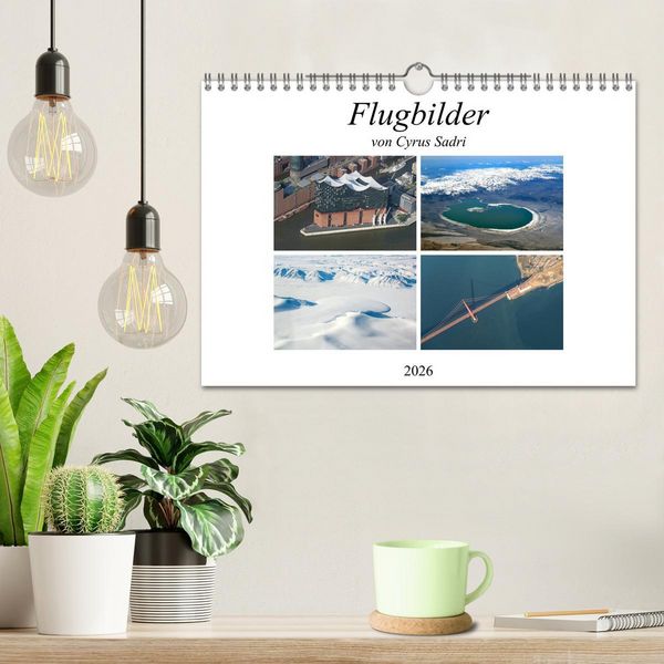 Produktbild: Flugbilder 2026 (Wandkalender 2026 DIN A4 quer), CALVENDO Monatskalender