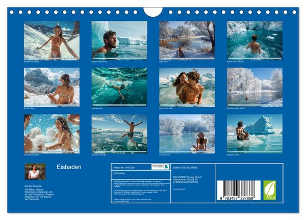 Produktbild: Eisbaden (Wandkalender 2026 DIN A4 quer), CALVENDO Monatskalender