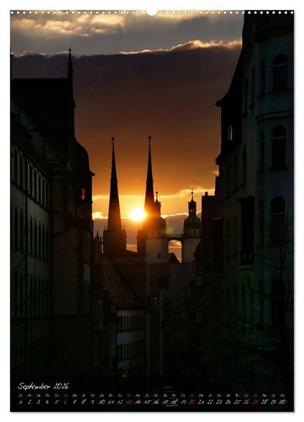 Produktbild: Stadtansichten von Halle Saale 2026 (hochwertiger Premium Wandkalender 2026 DIN A2 hoch), Kunstdruck in Hochglanz