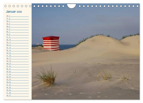 Produktbild: Urlaub auf Borkum (Wandkalender 2026 DIN A4 quer), CALVENDO Monatskalender