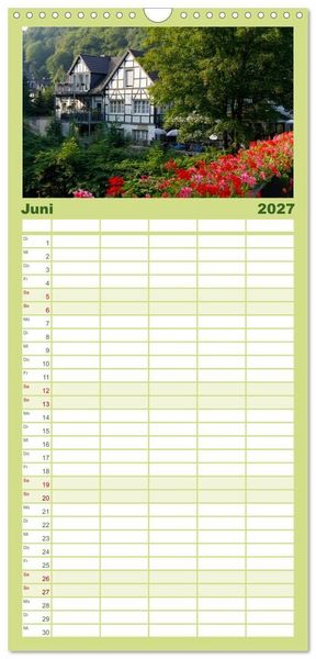 Produktbild: Familienplaner 2027 - Solinger Bilderbogen 2027 mit 5 Spalten (Wandkalender, 21 x 45 cm) CALVENDO