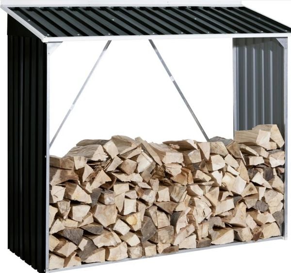 Metall Kaminholzregal Holzlager 162 x 182 x 74 cm