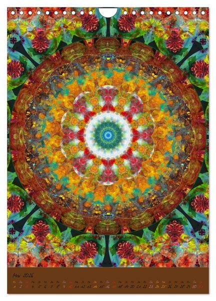 Produktbild: FLORALE MANDALAS (Wandkalender 2026 DIN A4 hoch), CALVENDO Monatskalender