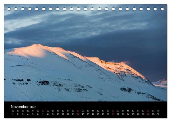 Produktbild: Island (Tischkalender 2027 DIN A5 quer), CALVENDO Monatskalender