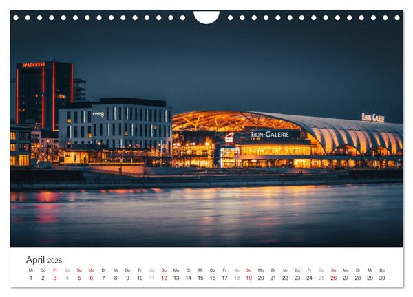 Produktbild: D&auml;mmerung in der Metropolregion Rhein-Neckar (Wandkalender 2026 DIN A4 quer), CALVENDO Monatskalender
