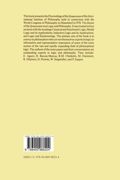 Produktbild: Logic and Philosophy / Logique et Philosophie