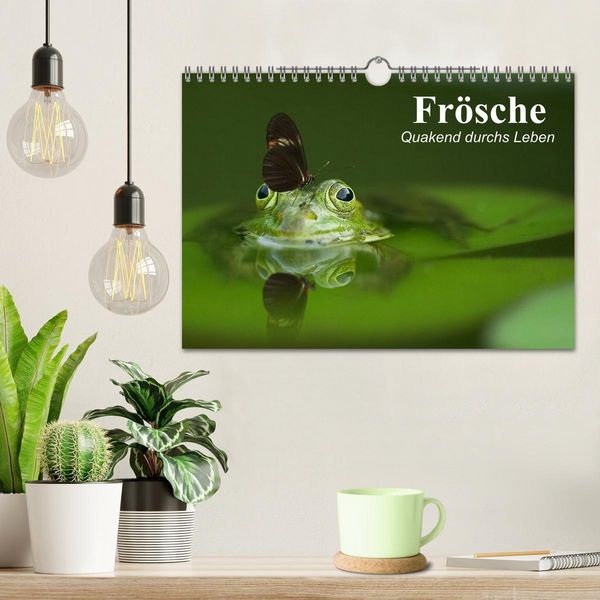 Produktbild: Fr&ouml;sche. Quakend durchs Leben (Wandkalender 2026 DIN A4 quer), CALVENDO Monatskalender