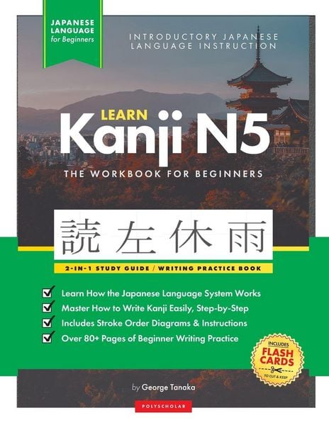 Produktbild: Learn Japanese Kanji N5 Workbook