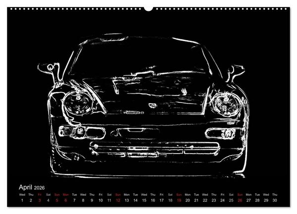Produktbild: 911 Lines (High Quality Premium Wall Calendar 2026 DIN A2 landscape),CALVENDO 12 Month Wall Calendar