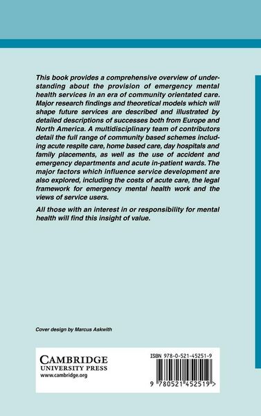 Produktbild: Emergency Mental Health Services in the Community