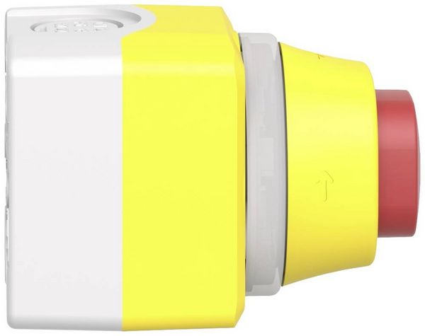 Produktbild: Schneider Electric XALK84W3BG Not-Aus/Not-Halt-Taster im Geh&auml;use, beleuchtbar 24 V 6 A 1 Schlie&szlig;er, 2 &Ouml;ffner IP66, IP67, IP69, IP69K 1 St.