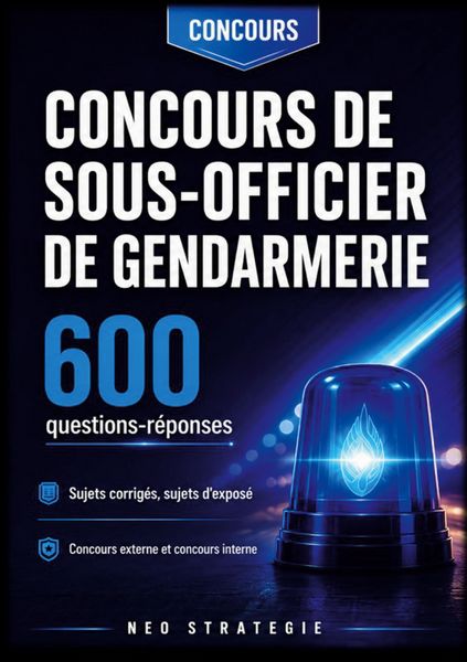 Produktbild: Concours de sous-officier de gendarmerie 600 questions r&eacute;ponses