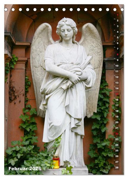 Produktbild: Friedhofsengel in Berlin (Tischkalender 2026 DIN A5 hoch), CALVENDO Monatskalender