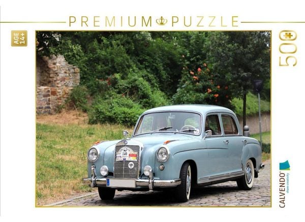 CALVENDO Puzzle Mercedes 220S, Baujahr 1958Wolmirstedt | 500 Teile Lege-Größe 48 × 36 cm Foto-Puzzle für Erwachsene