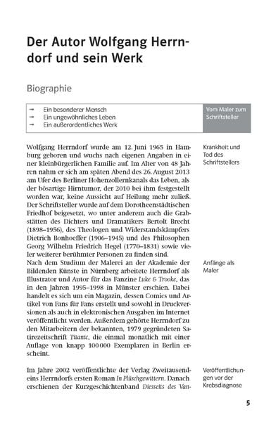 Produktbild: Lektürehilfen Wolfgang Herrndorf "Tschick"