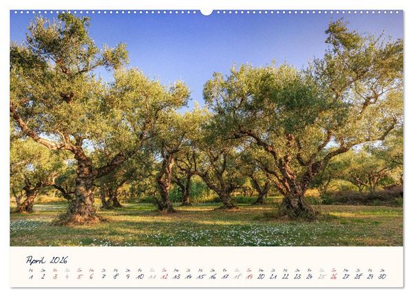 Produktbild: Griechenland - Malerische K&uuml;sten auf Zakynthos und Lefkada (Wandkalender 2026 DIN A2 quer), CALVENDO Monatskalender