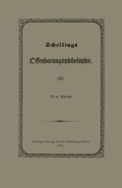 Schellings Offenbarungsphilosophie, Taschenbuch von Julius Springer, Springer Berlin, 9783662334621