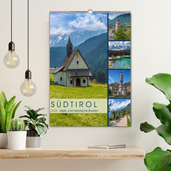 Produktbild: S&Uuml;DTIROL Idylle und historische Bauten (Wandkalender 2026 DIN A2 hoch), CALVENDO Monatskalender
