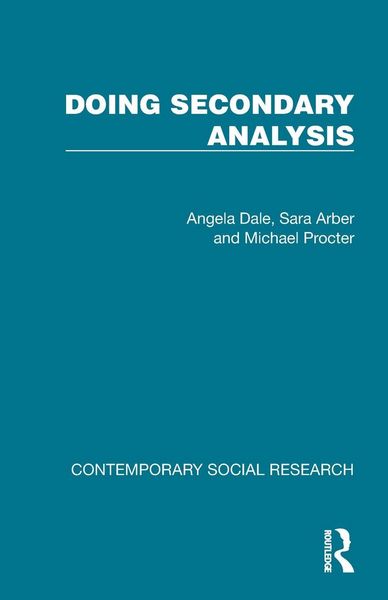 Produktbild: Doing Secondary Analysis