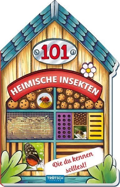 Produktbild: Tr&ouml;tsch Buch in Hausform 101 Heimische Insekten von A bis Z, die du kennen solltest