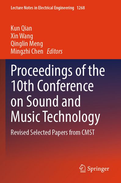 Produktbild: Proceedings of the 10th Conference on Sound and Music Technology