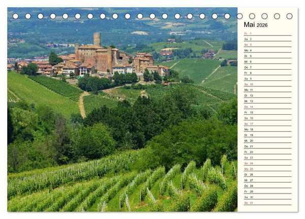 Produktbild: Die Langhe - Im Herzen des Piemonts (Tischkalender 2026 DIN A5 quer), CALVENDO Monatskalender