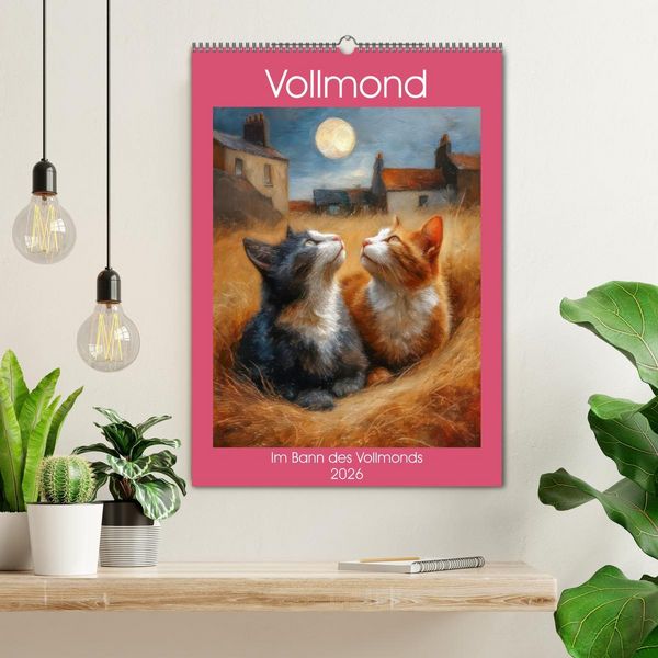 Produktbild: Vollmond - Im Bann des Vollmonds (Wandkalender 2026 DIN A2 hoch), CALVENDO Monatskalender