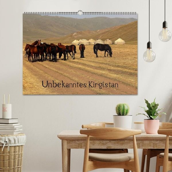 Produktbild: Unbekanntes Kirgistan (Wandkalender 2026 DIN A2 quer), CALVENDO Monatskalender