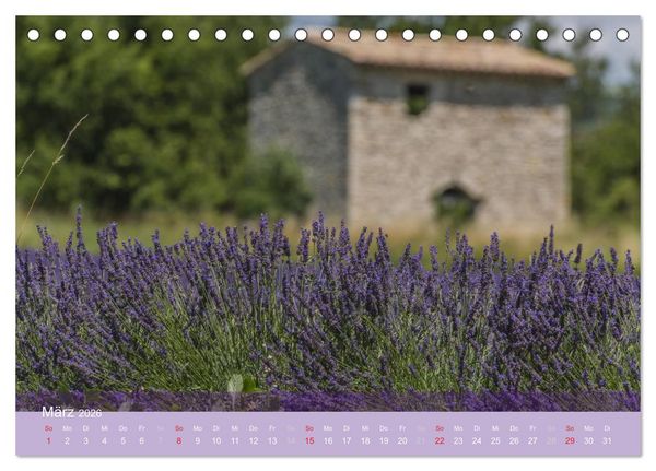 Produktbild: Die Farbe des Lavendels (Tischkalender 2026 DIN A5 quer), CALVENDO Monatskalender