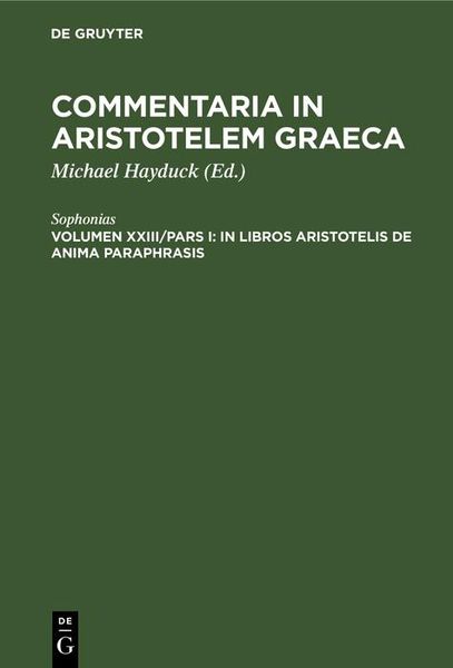 Produktbild: In libros Aristotelis De Anima paraphrasis