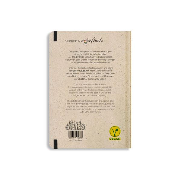 Produktbild: matabooks - Pride Collection Nari Notizbuch A5 "Heartbeat" (punktiert, farbig)