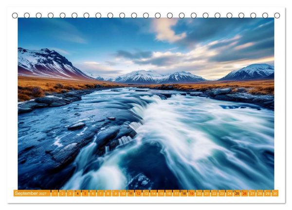 Produktbild: Langzeitbelichtung im hohen Norden (Tischkalender 2027 DIN A5 quer), CALVENDO Monatskalender