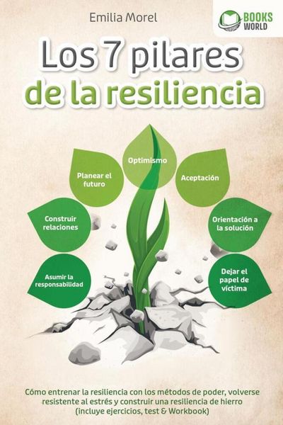Produktbild: Los 7 pilares de la resiliencia: C&oacute;mo entrenar la resiliencia con los m&eacute;todos de poder, volverse resistente al estr&eacute;s y construir una resiliencia de h