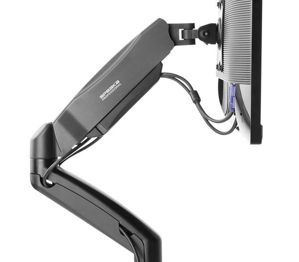 Produktbild: SpeaKa Professional Monitorhalterung SP-MM-910 2 Display(s) 43,2 cm (17") - 81,3 cm (32") Schwarz Schwenkbar, Neigbar, H&ouml;henverstellbar, Rotierbar