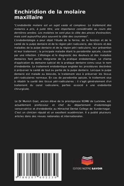 Produktbild: Enchiridion de la molaire maxillaire