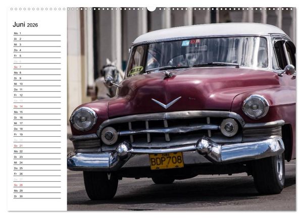 Produktbild: Cars on Cuba (Wandkalender 2026 DIN A2 quer), CALVENDO Monatskalender