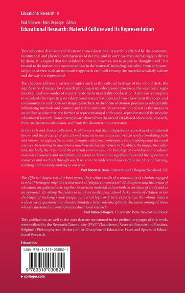 Produktbild: Educational Research: Material Culture and Its Representation