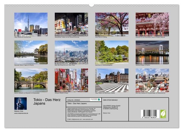 Produktbild: Tokio - Das Herz Japans (hochwertiger Premium Wandkalender 2026 DIN A2 quer), Kunstdruck in Hochglanz