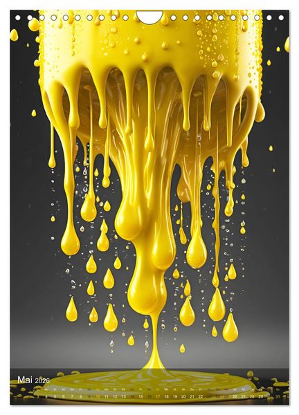 Produktbild: Splish! Splash! DROP ART (Wandkalender 2026 DIN A4 hoch), CALVENDO Monatskalender