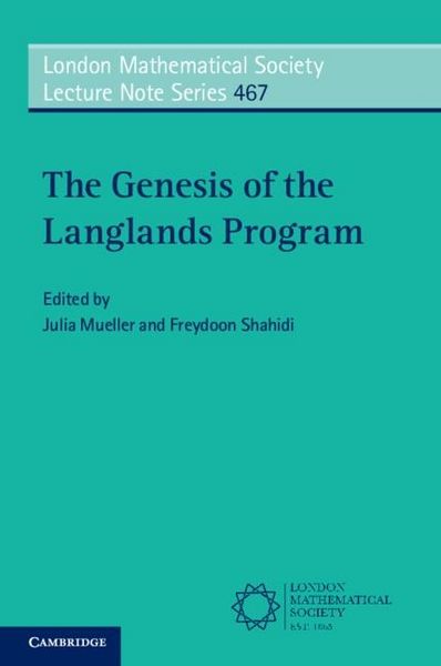 Produktbild: Genesis of the Langlands Program