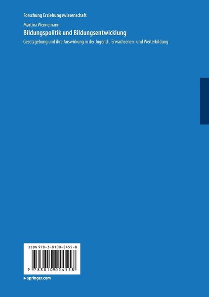 Produktbild: Bildungspolitik und Bildungsentwicklung