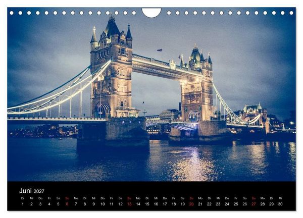 Produktbild: London an der Themse (Wandkalender 2027 DIN A4 quer), CALVENDO Monatskalender
