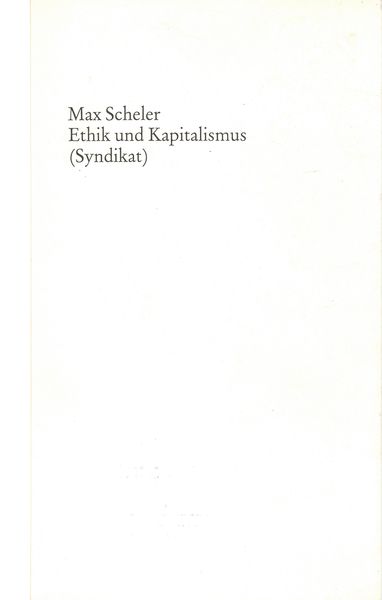Produktbild: Ethik und Kapitalismus