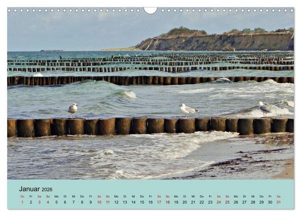 Produktbild: Ostsee von Heringsdorf bis Hiddensee (Wandkalender 2026 DIN A3 quer), CALVENDO Monatskalender