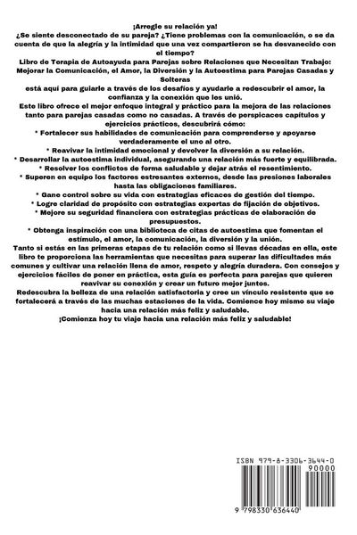 Produktbild: Libro de terapia de autoayuda para parejas sobre relaciones que necesitan mejorar