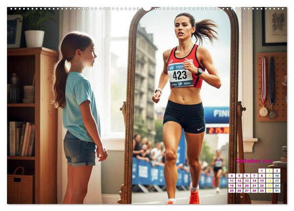 Produktbild: Zukunft im Spiegelbild - Tr&auml;ume ver&auml;ndern sich nicht, sie reifen (hochwertiger Premium Wandkalender 2027 DIN A2 quer), Kunstdruck in Hochglanz