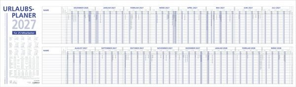 Produktbild: Urlaubsplaner 16 Mon 2027
