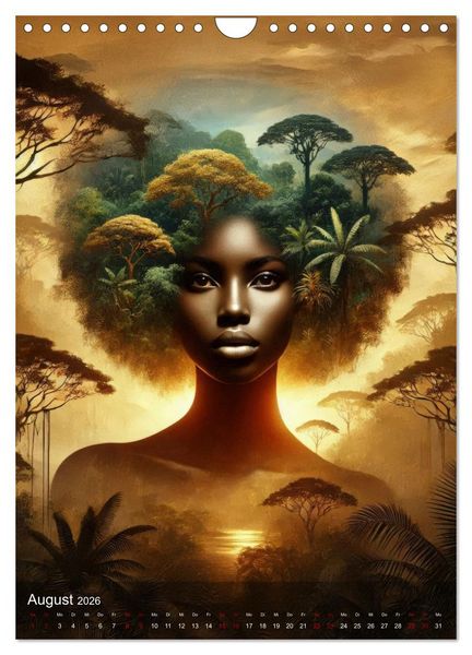 Produktbild: Feminine Facetten - Portraits in Doppelbelichtung (Wandkalender 2026 DIN A4 hoch), CALVENDO Monatskalender