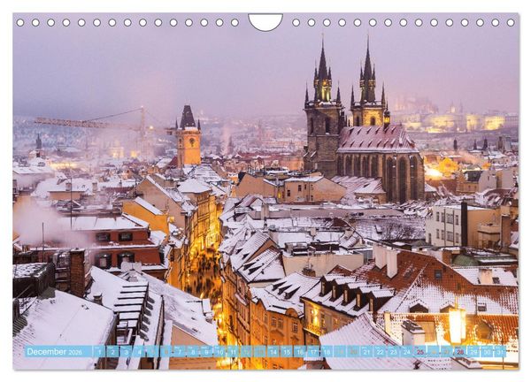 Produktbild: Winter in Prague (Wall Calendar 2026 DIN A4 landscape), CALVENDO 12 Month Wall Calendar